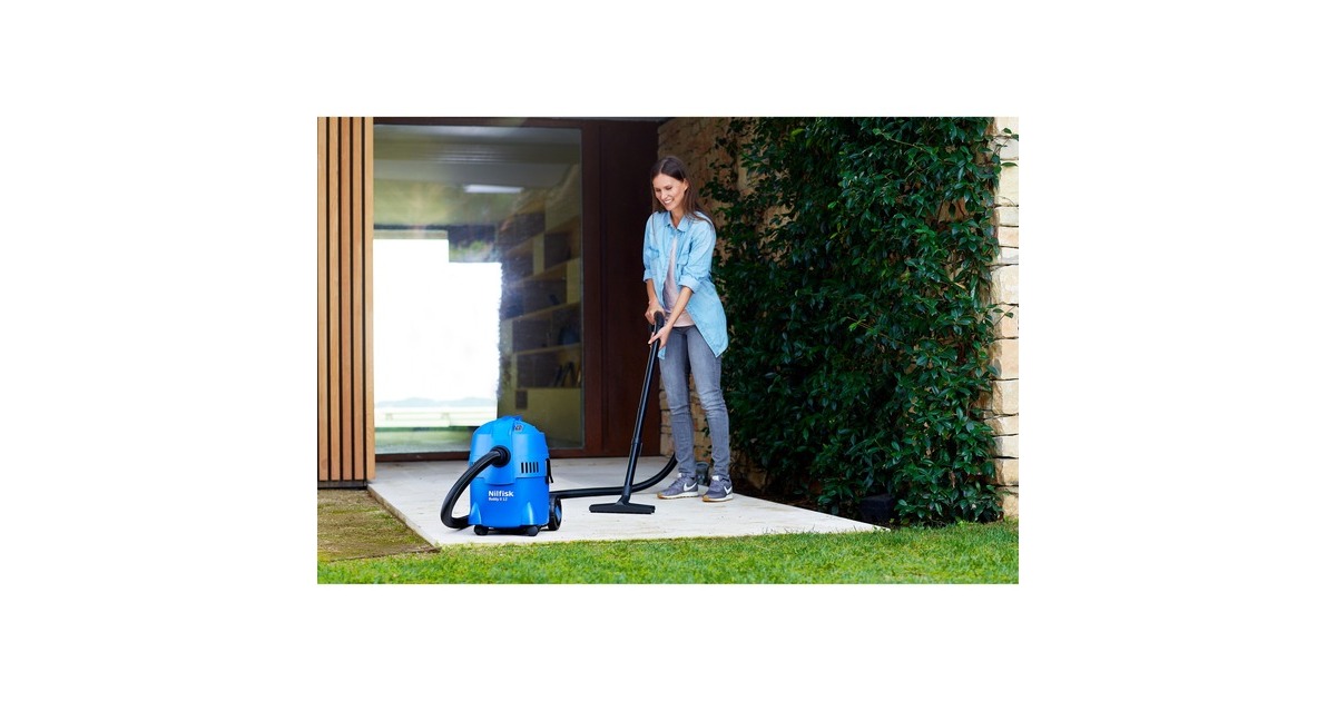NilfiskBuddy II 12 nat- en droogzuiger  (Blauw/zwart)