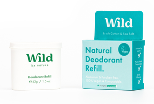 Wild Deodorant - Fresh Cotton/Sea Salt - Navulling 40GR