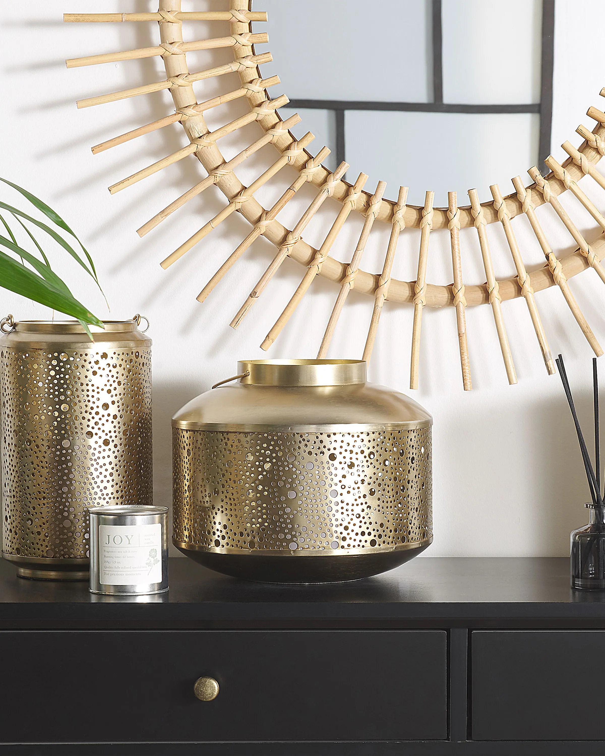 Lantaarn CORFU Metaal 22 cm Goud