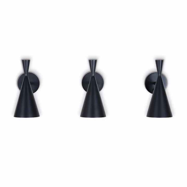Tom Dixon - Beat Wandleuchte, schwarz