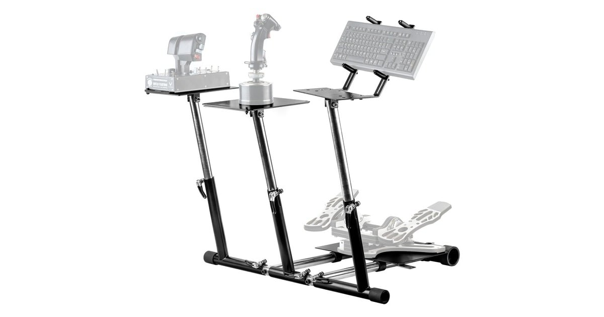 Wheel Stand ProDeluxe V2 Super Warthog houder  (Zwart, voor Thrustmaster Hotas Warthog en Saitek X52/Pro, X55, X56, X65)