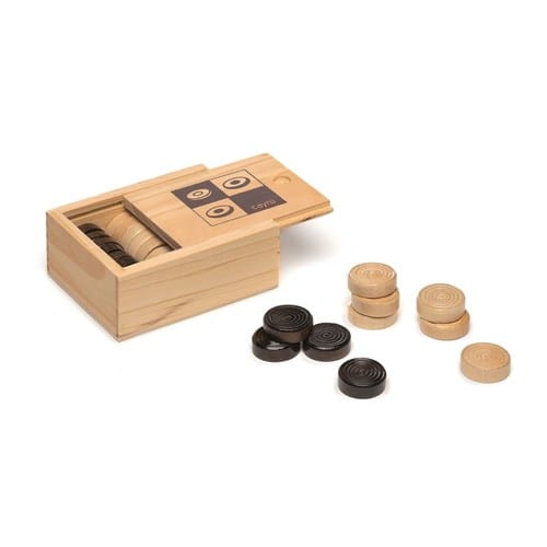 Pions en bois pour jeu de dames