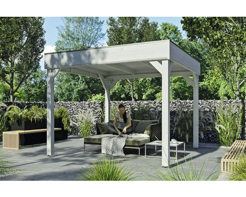 SKAN HOLZ Toulouse Paviljoen 302 x 302 cm wit