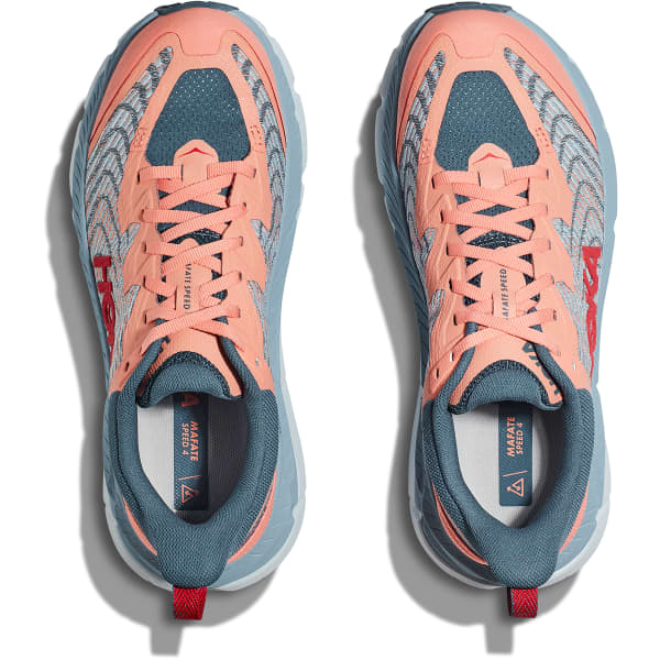 Chaussure trail HOKA ONE ONE MAFATE SPEED 4 W PAPAYA / REAL TEAL