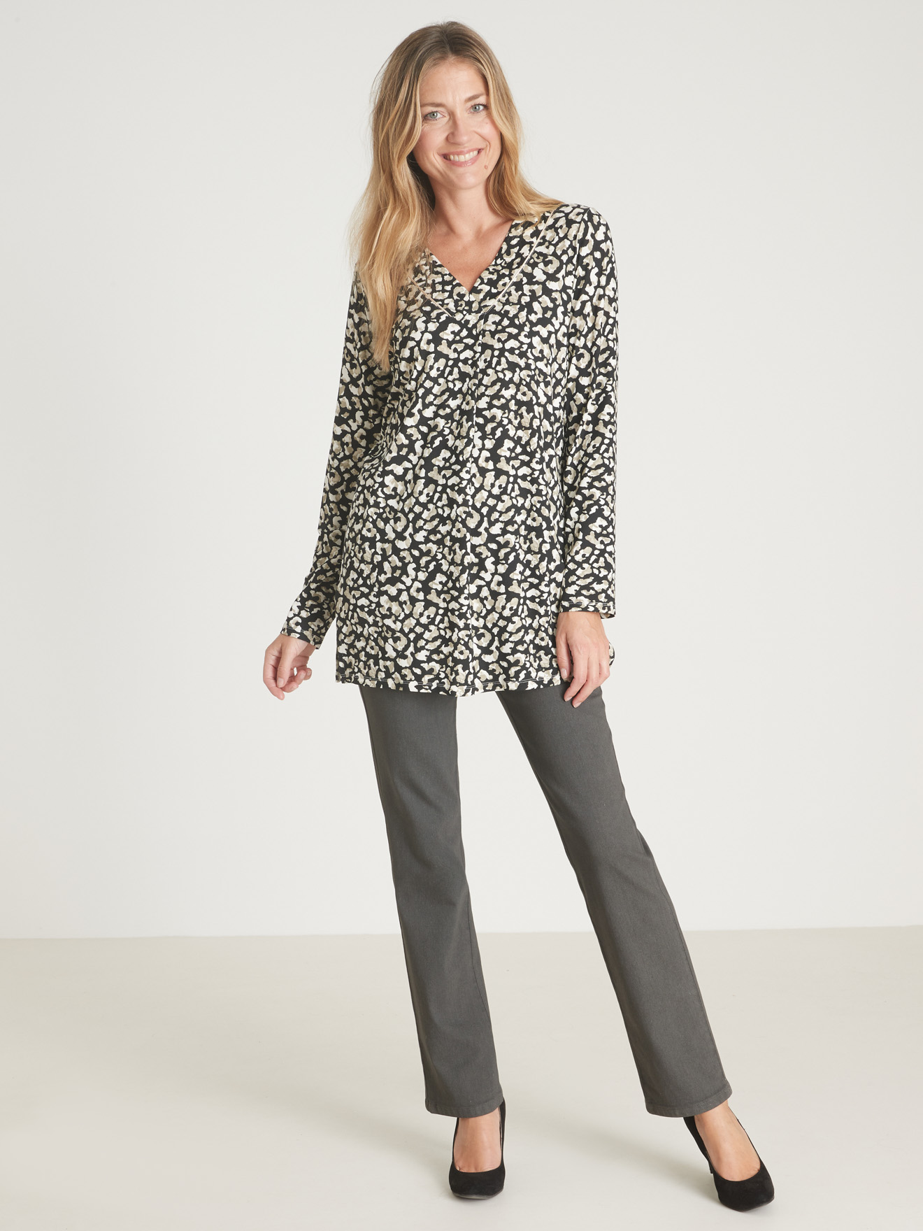 Tee-shirt tunique manches longues