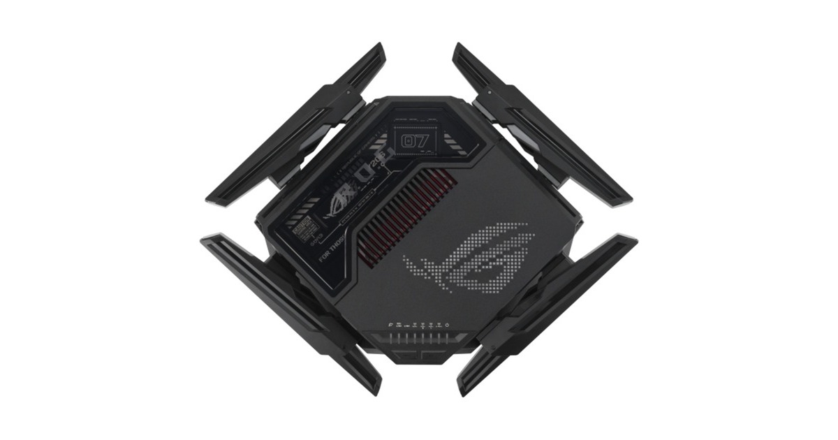 ASUSROG Rapture GT-BE98 router  (Zwart)