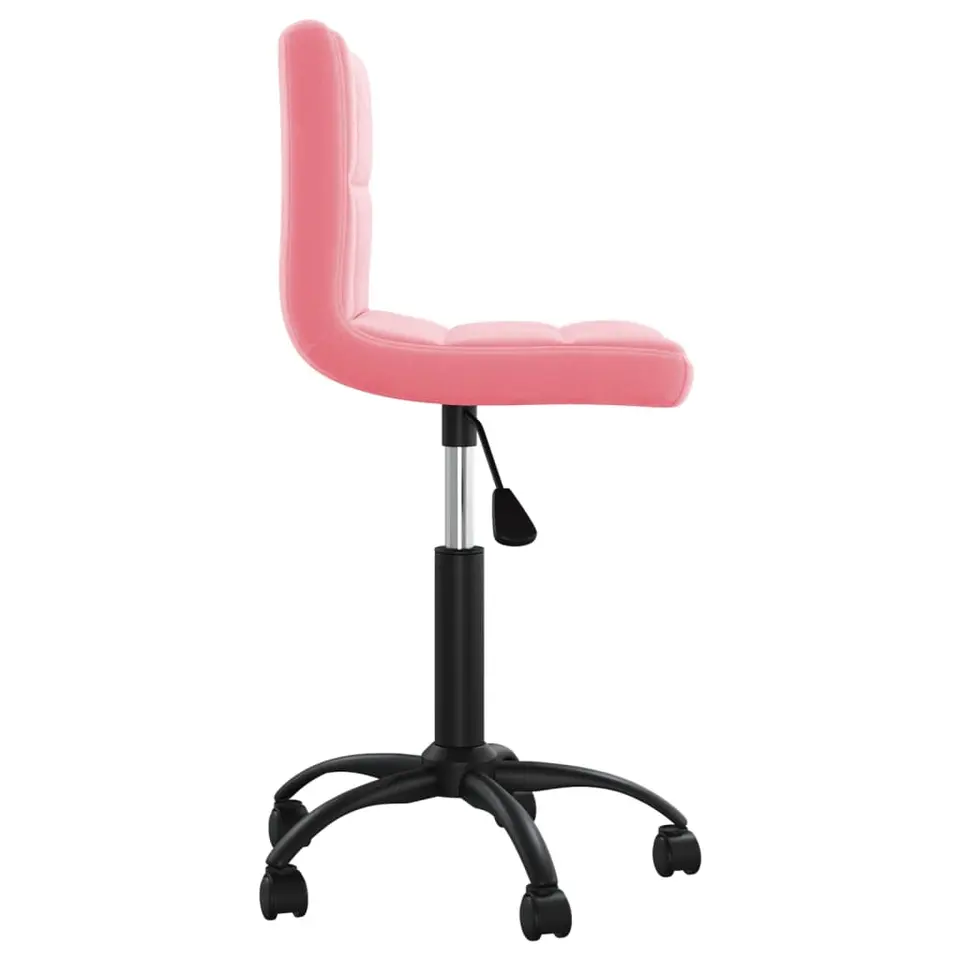 vidaXL - Kantoorstoel - Roze - Fluweel