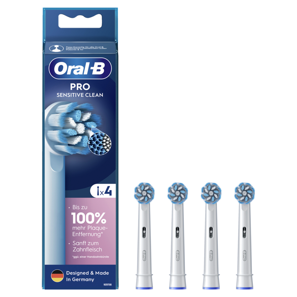 ORAL-B Aufsteckbürsten<br>4 Stück, Sensitive Clean Pro