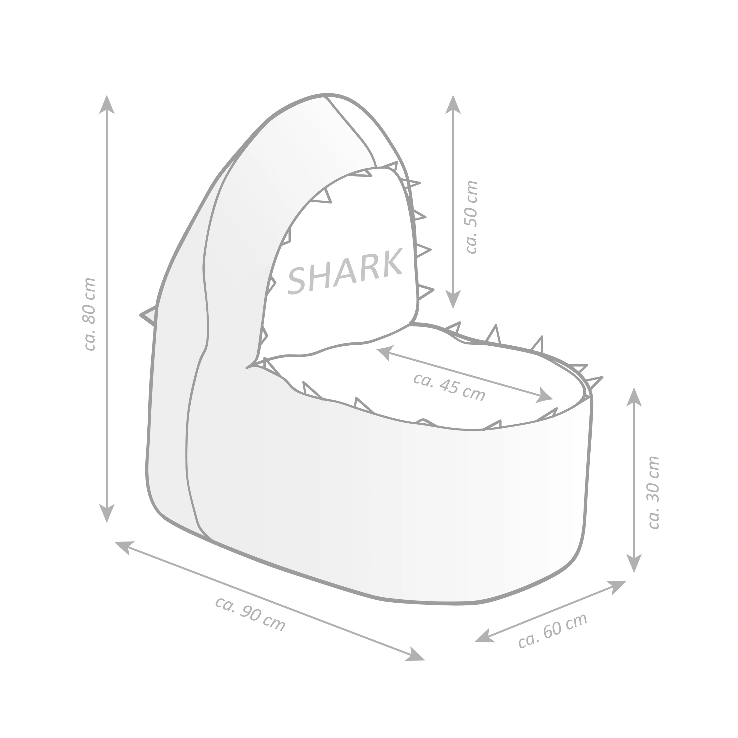 Sitzsack Shark Brava