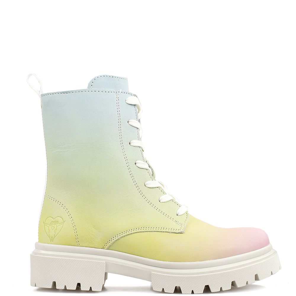 La Pintura Granada Chunky Boots Rainbow