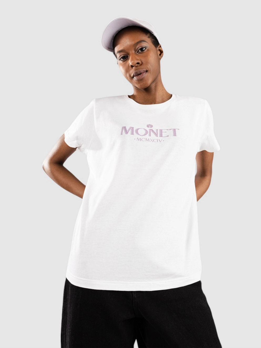 Monet Skateboards Old Money T-Shirt white cap off white