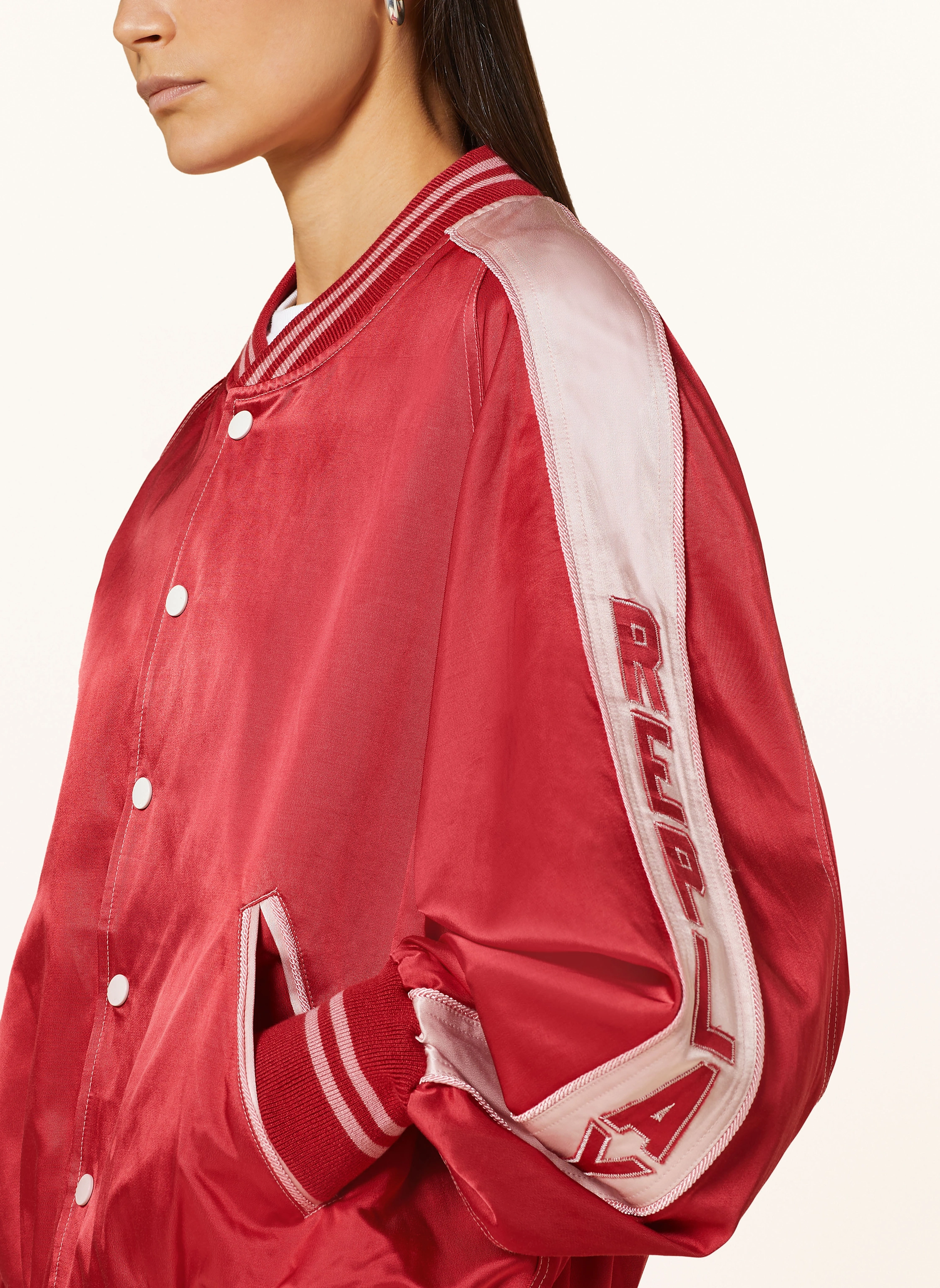 REPLAY Satinblouson mit Galonstreifen