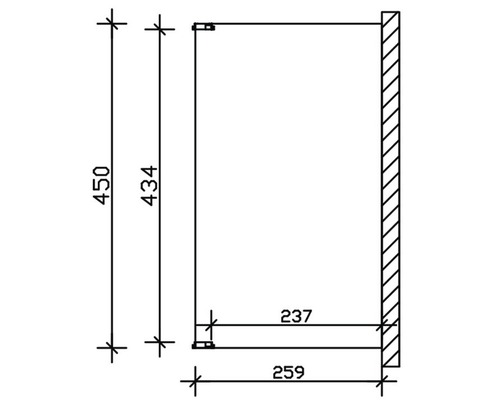 SKAN HOLZ Novara terrasoverkapping met paalbeugels 450x259 cm grijs