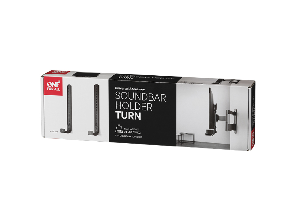 SUPORTE BARRA SOM ONE FOR ALL PRETO ATÉ 15KG WM5350