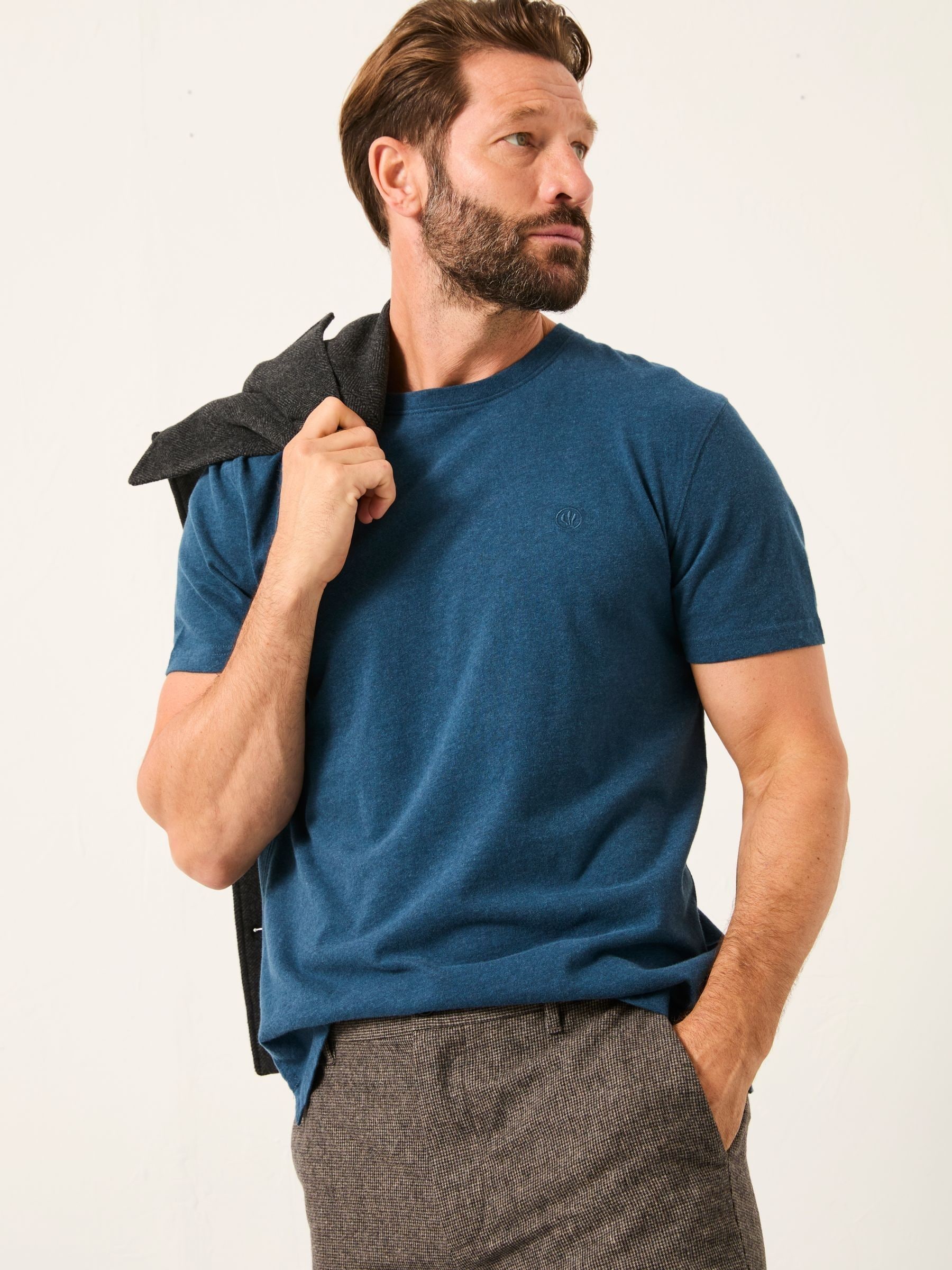 Donkerblauwgroen - FatFace T-shirt met korte mouwen