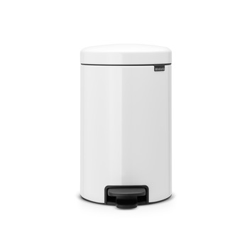 Brabantia prullenbak NewIcon 12 L wit