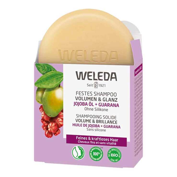 Weleda festes Shampoo Volumen & Glanz, 50 g