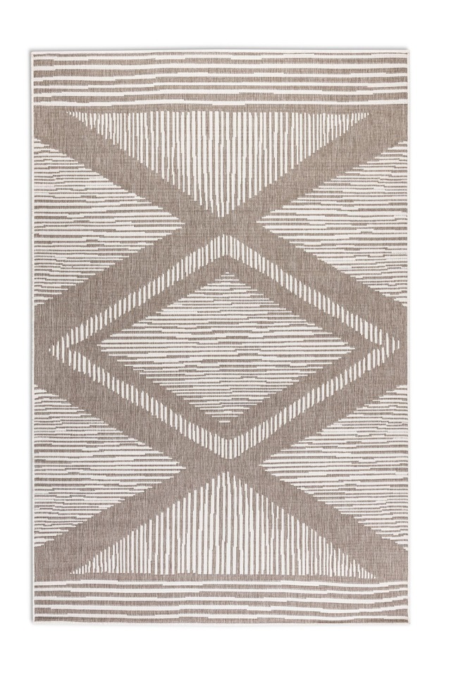 ELLE DECORATION Teppich »Rhombus, In- und Outdoor« rechteckig 5 mm Höhe Flachgewebe, In-& Outdoor, Modern, Wendeteppich, Balkon, Wohnzimmer