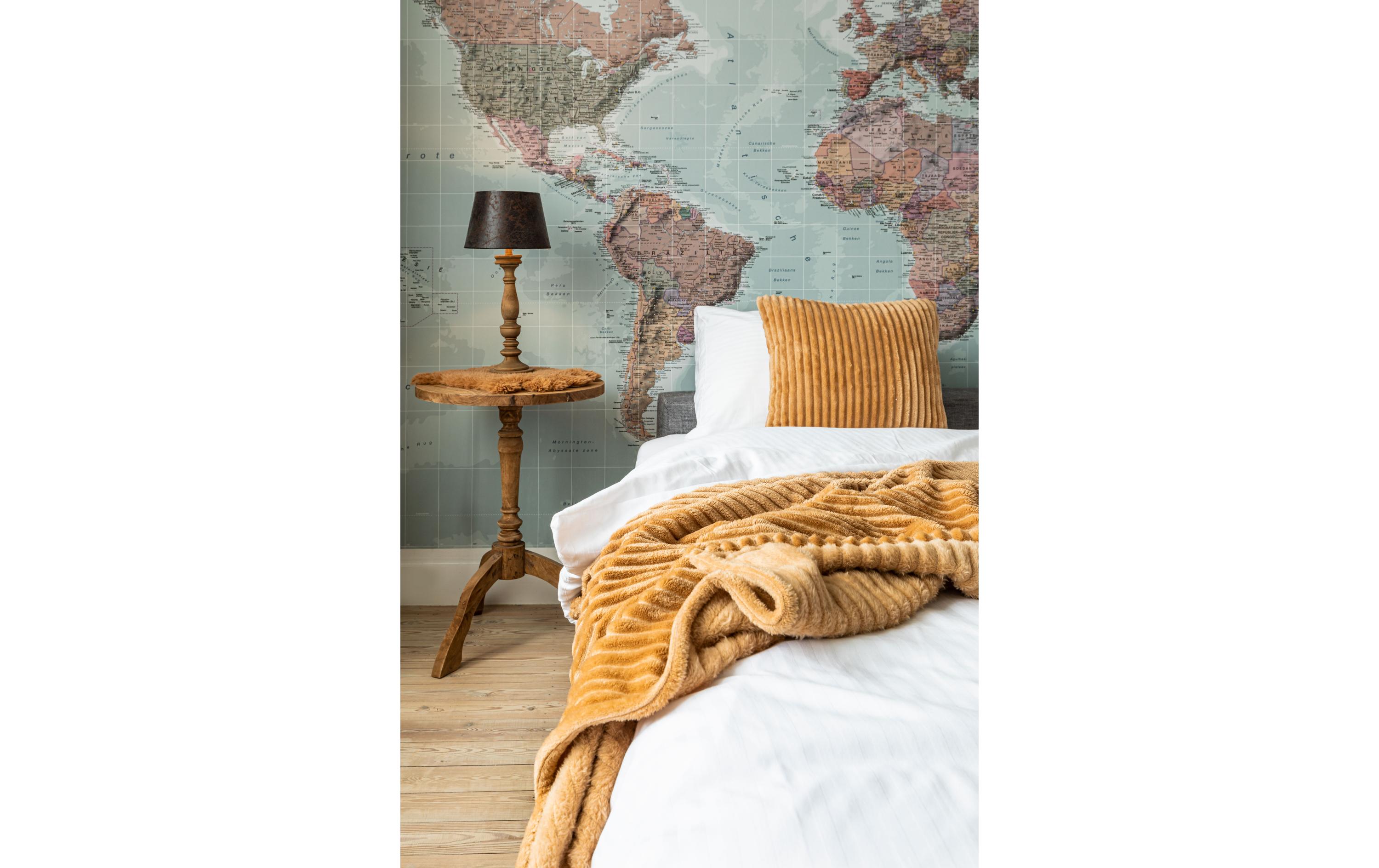 Decke Ribble Mikroflanell 160 x 130 cm, BlauKuscheldecke im Boho-Stil