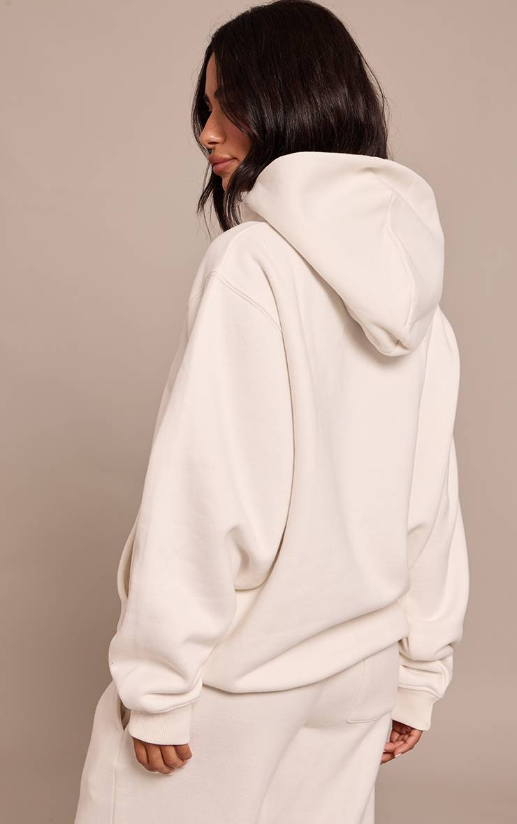 Crème Sweat À Casynthétiqueche Oversize Petite Taille