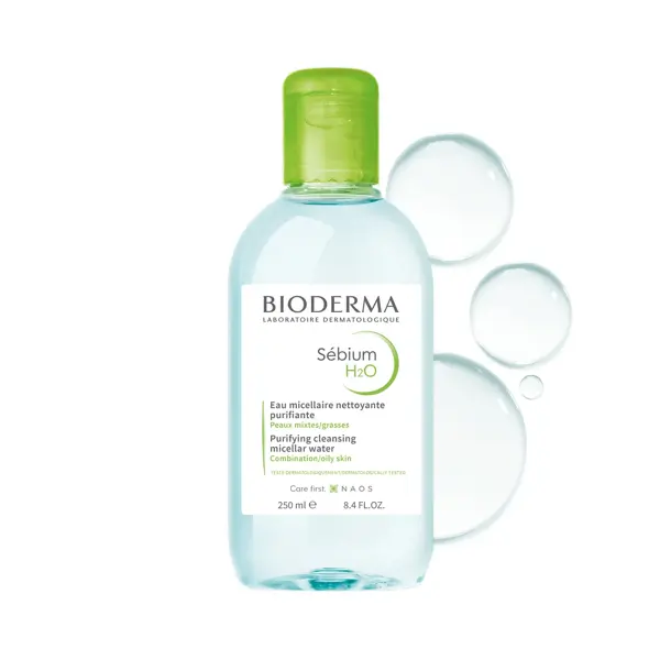 Água Micelar Purificante Bioderma Sébium H2O para Pele Mista a Oleosa 250ml