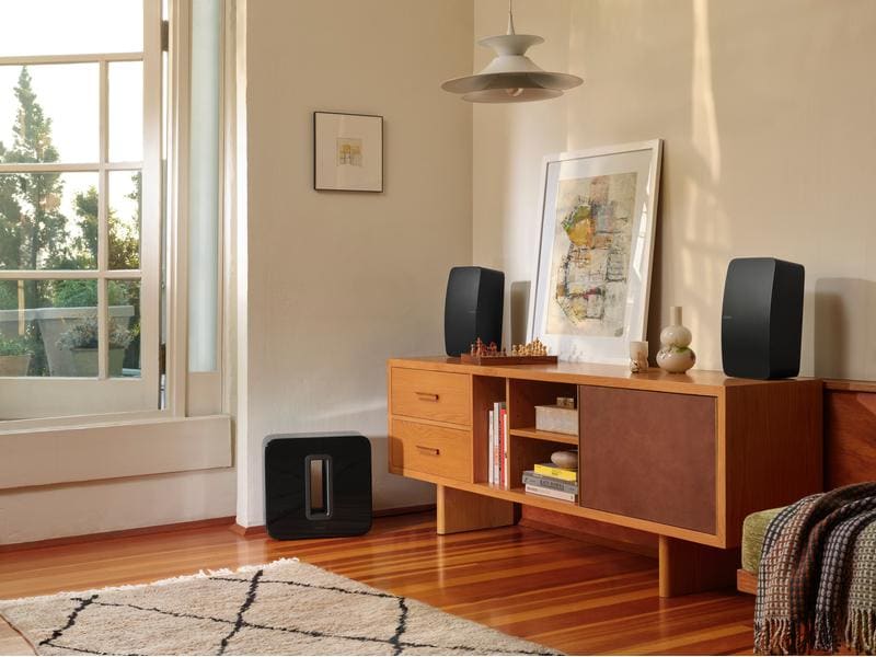 Sonos Lautsprecher Five Schwarz Sonos Hi-Fi-Lautsprecher für Sound in Studioqualität