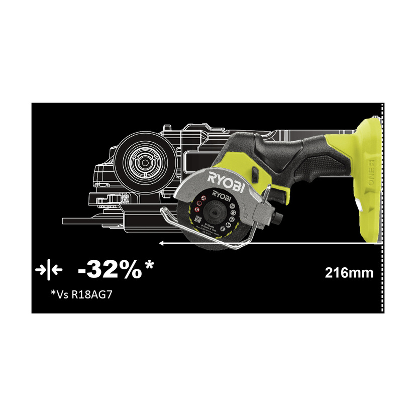 Vinkelkapper 18 V Ø76 mm