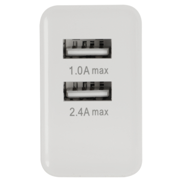 Q-Link stekkers 230V 2 USB wit