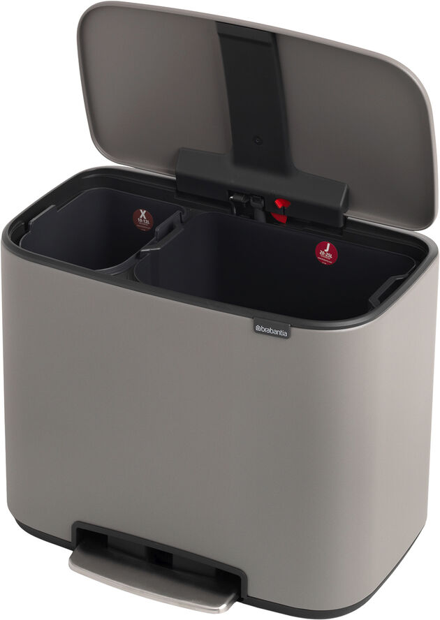 Brabantia Bo Pedalspand 11   23 ltr. Mineral concrete grey