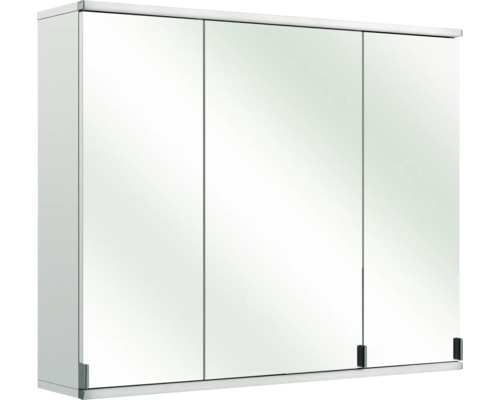 Pelipal spiegelkast 90 x 20 x 73 cm wit hoogglans 3-deurs IP 33