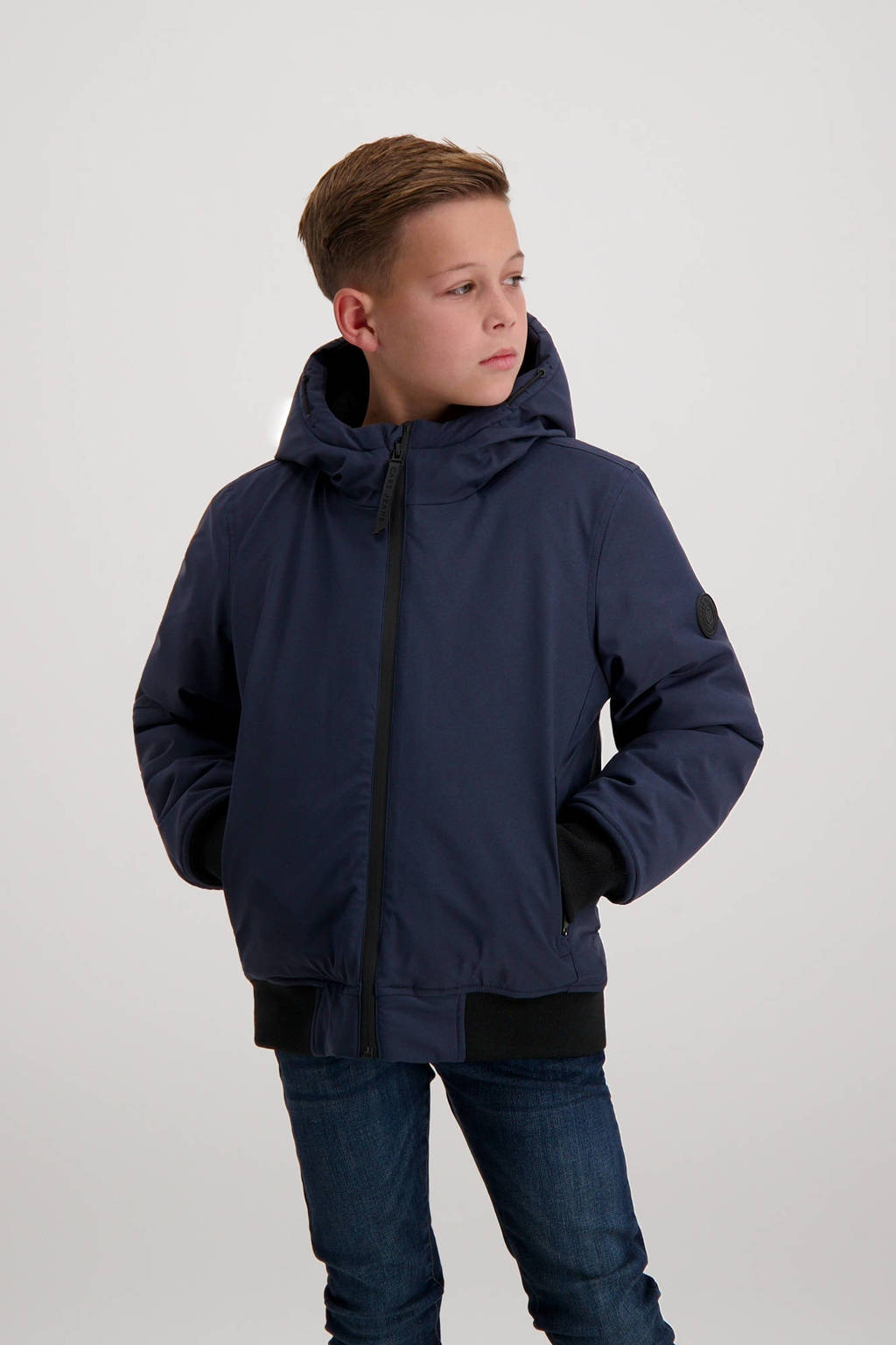 Cars gewatteerde winterjas STAGER donkerblauw