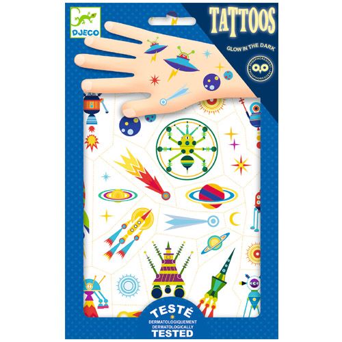 Djeco tattoos - ruimtevaart