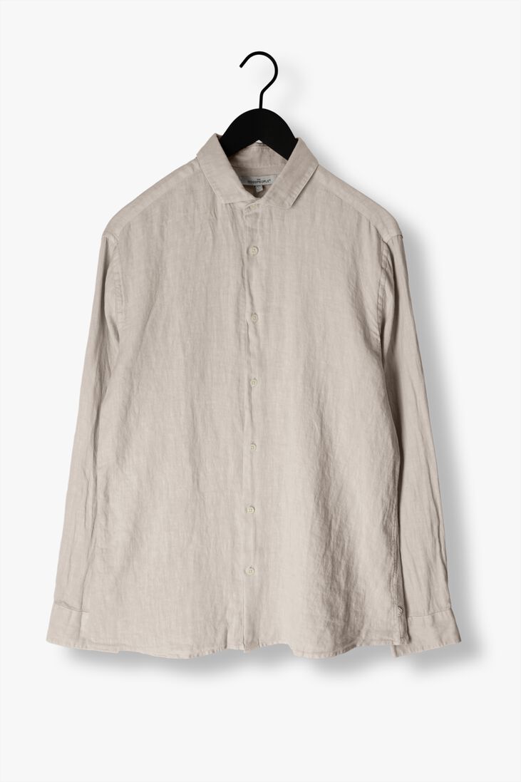 THE GOODPEOPLE beige the goodpeople casual overhemd soho