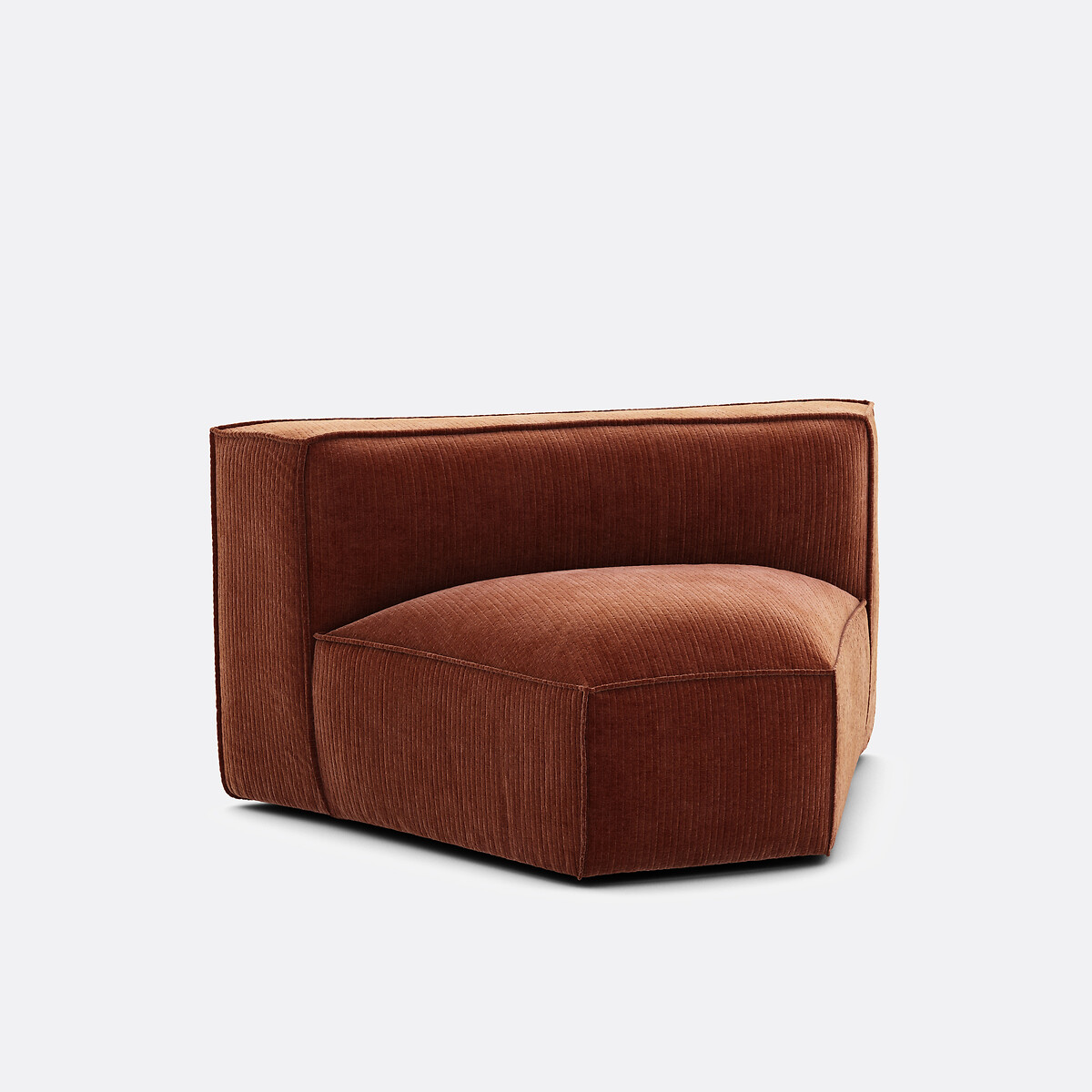 LA REDOUTE INTERIEURS<br>Canto modular aberto, veludo vintage Seven