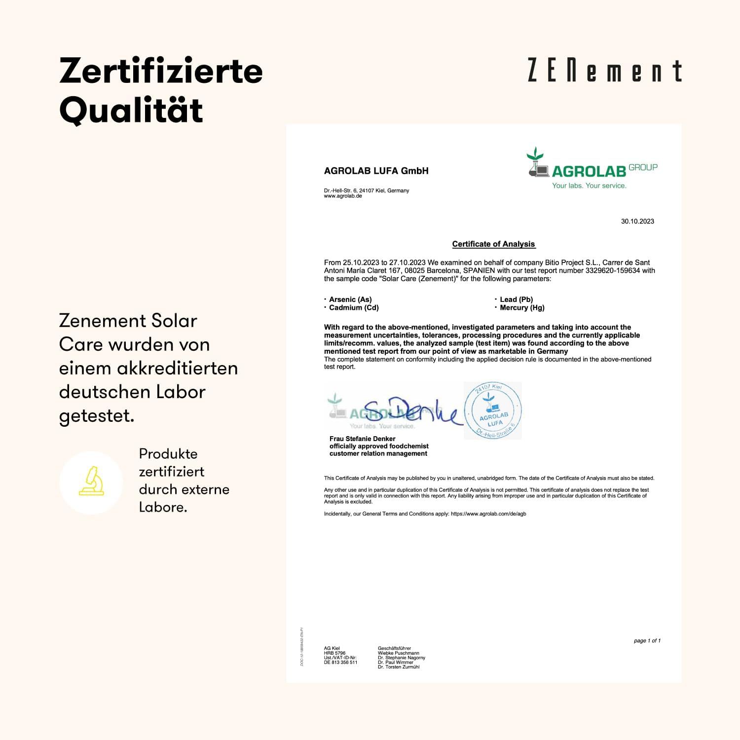 Zenement Solar Care Kapseln