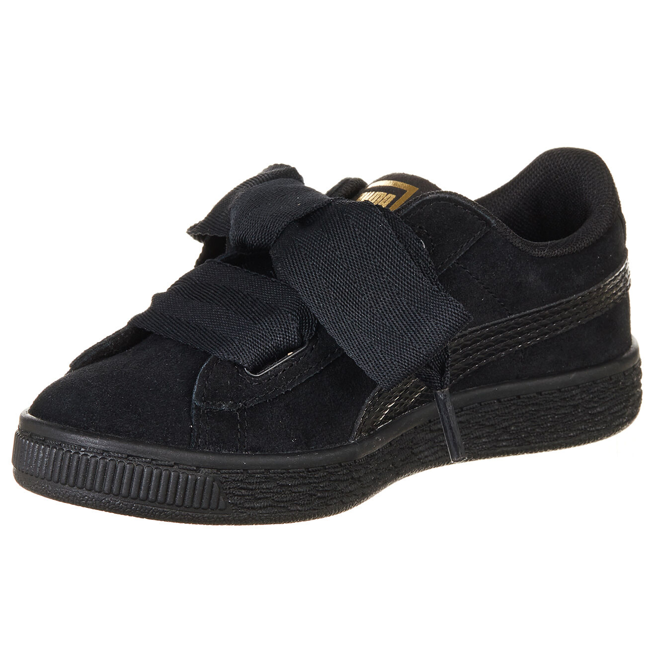 Puma Baskets en Velours de Cuir Ps Suede Heart noires