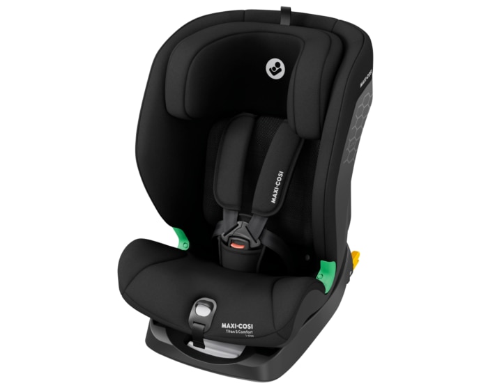 Titan S Comfort i-Size 15 M - 12 Y  76 - 150 cm  9 - 36 kg    Mehrere Sitz- und Liegepositionen |    G-CELL Seitenaufprallschutz |    Atmungsaktive, angenehm weiche Stoffe |    5-Punkt-Sicherheitsgurt |