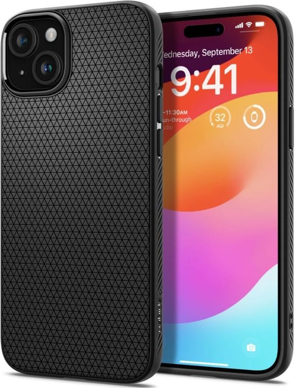 Spigen - Liquid Air - Hoesje - Zwart - TPU
