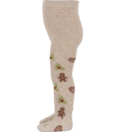 MP Strumpfhosen - Weihnachten - Beige Melange
