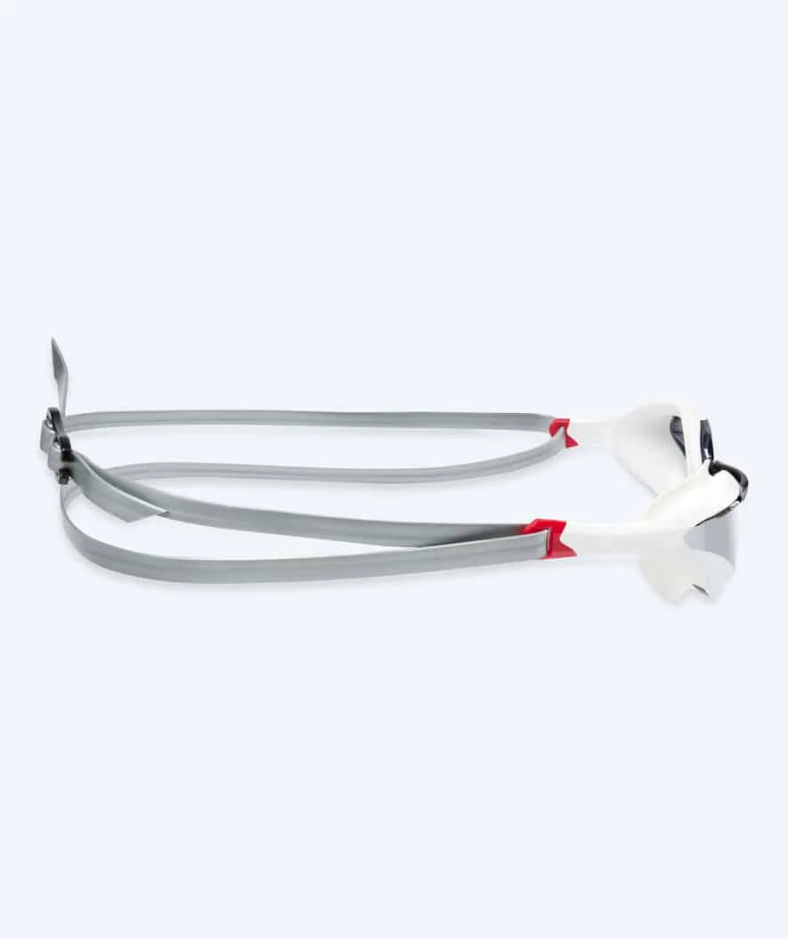 Watery Elite svømmebrille - Murphy Mirror - Hvid/sølv