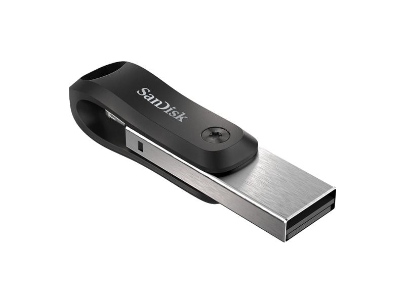 SanDisk USB-Stick iXpand Lightning   USB3.0 Type A 128 GB USB-Stick mit 128 GB Speicherkapazität und 20 MB/s Lesegeschwindigkeit
