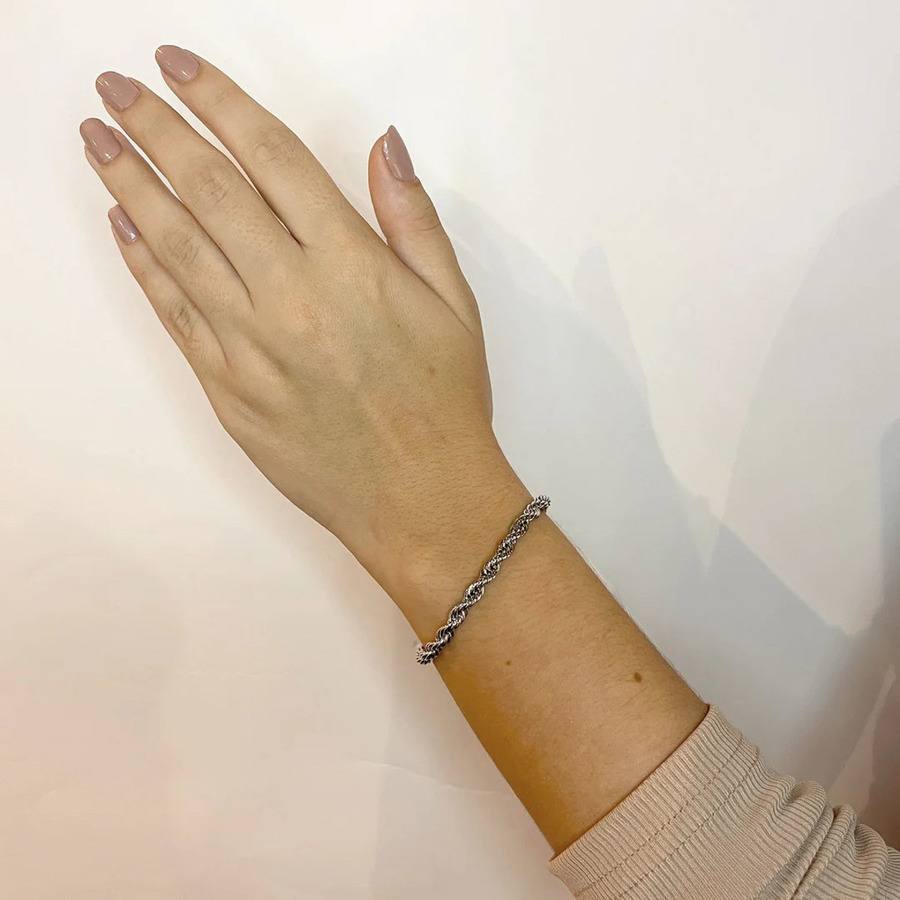 Sistie2ND Rope Bracelet Steel 17cm