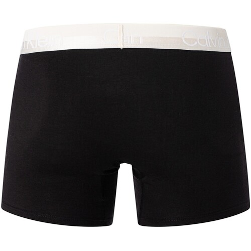 Calvin Klein Jeans - Paquete De 3 Calzoncillos Bóxer De Estructura Moderna Negro