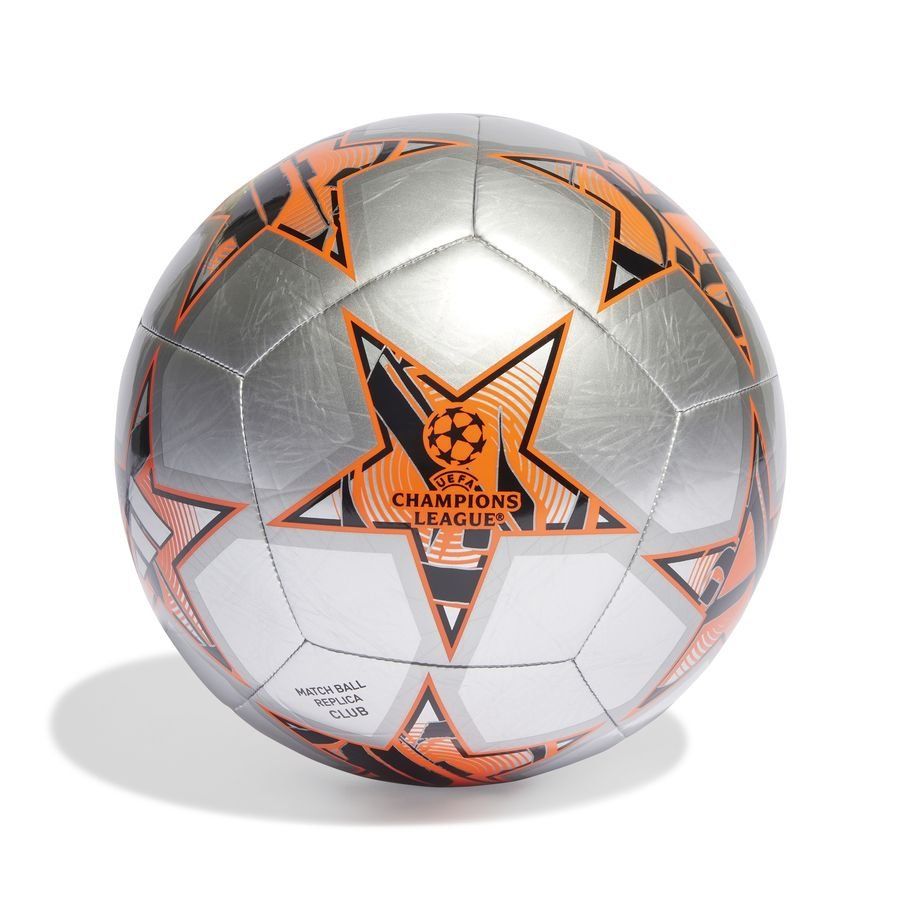 adidas Ballon Club Champions League 2023/24 - Argenté/Orange/Noir