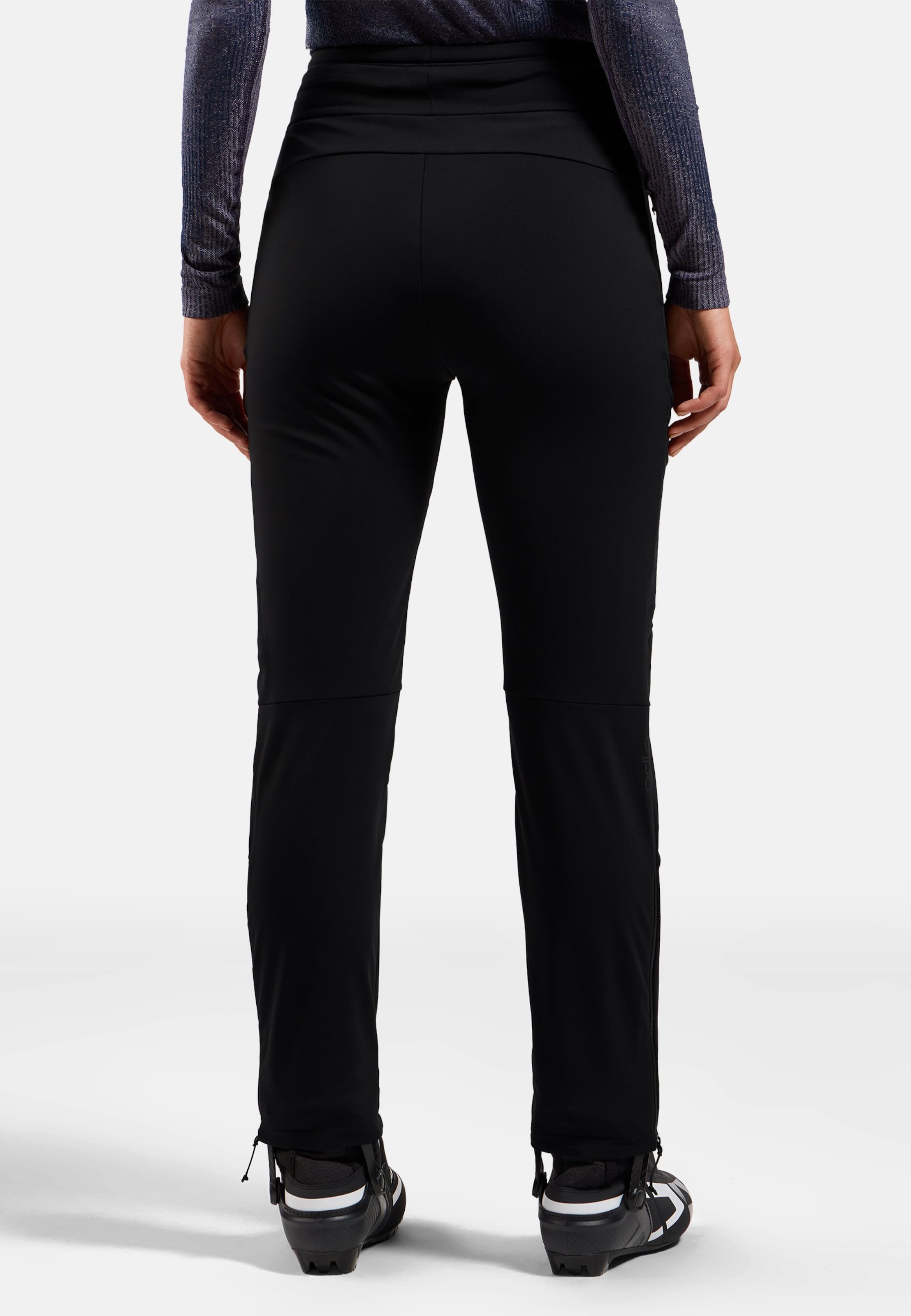 Winddichte Zeroweight X-Warm Langlaufhose in black