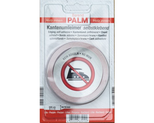 Zelfklevende kantenband, paars, 0,3 x 19 x 5000 mm