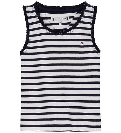 Tommy Hilfiger Top - Rib - Essential - Dark Nacht Navy/Streifen