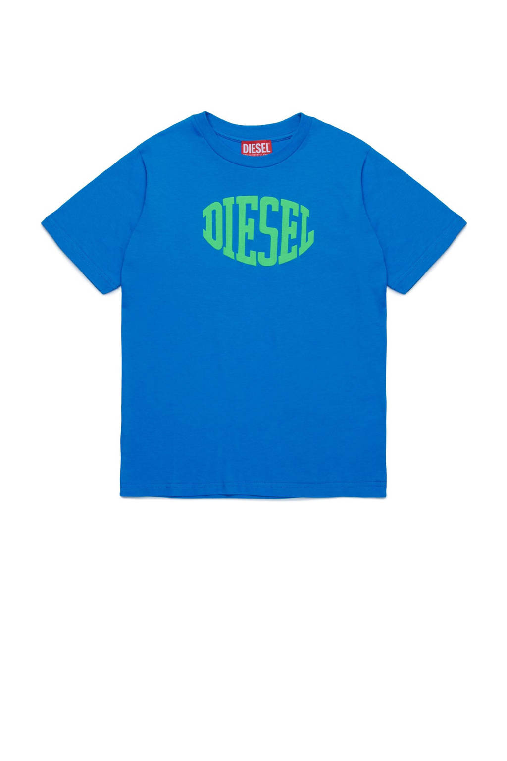 Diesel T-shirt met printopdruk blauw