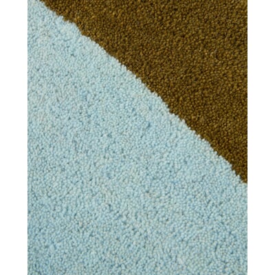 Teppich Eclipse, Hellblau-Oliv, Ø 120 cm