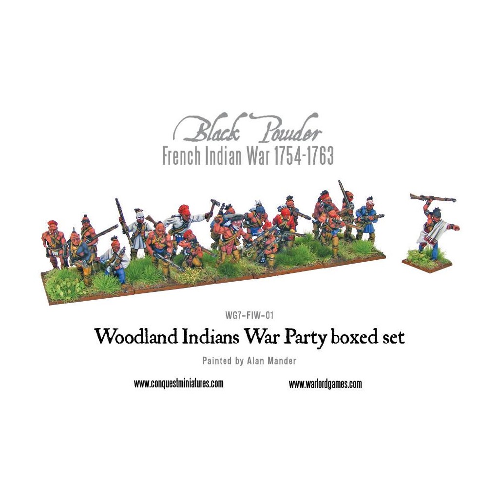 French Indian War 1754-1763: Woodland Indians War Party